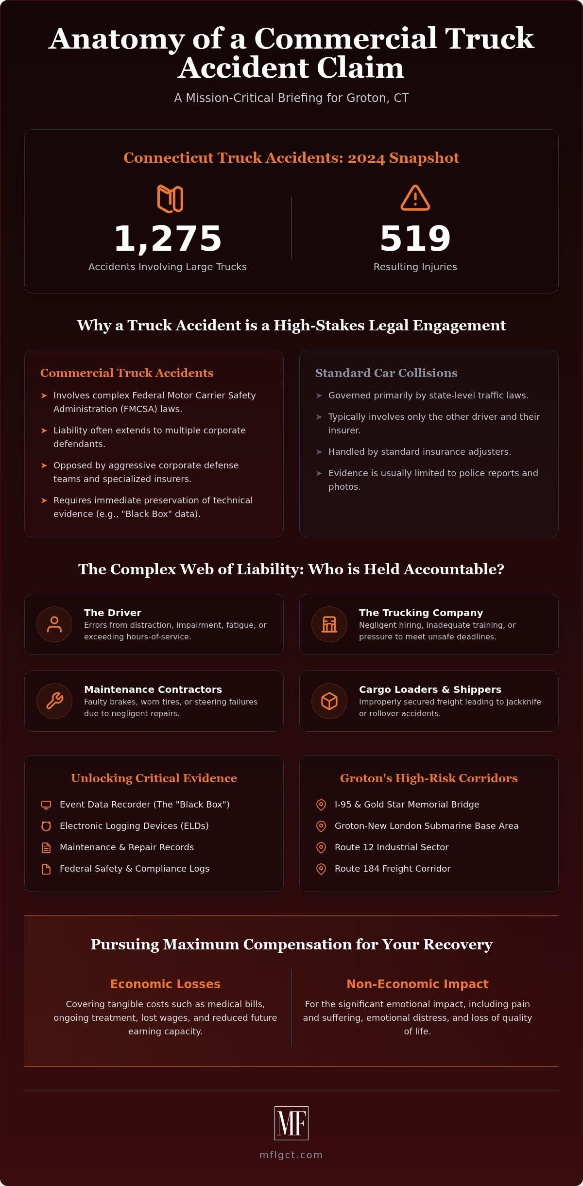 Truck Accident Lawyer Groton CT: High-Stakes Advocacy & Strategic Litigation