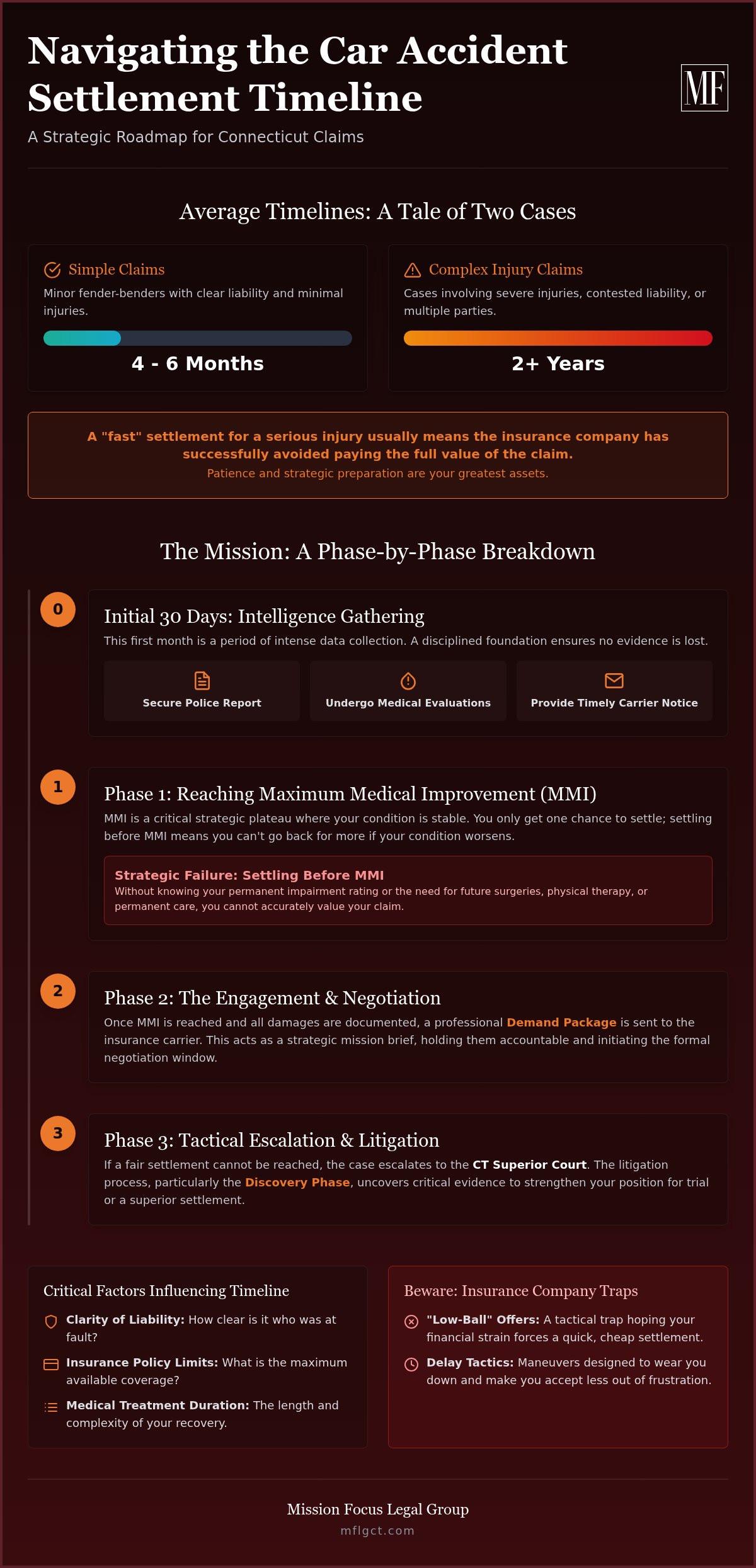 Car Accident Settlement Timeline CT: A Strategic Guide to Your Recovery (2026)